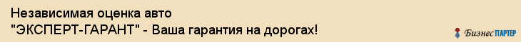 Независимая оценка авто "ЭКСПЕРТ-ГАРАНТ" - Ваша гарантия на дорогах!, Воронеж
