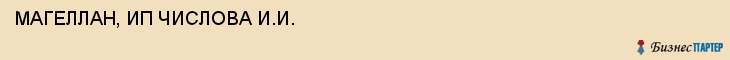 МАГЕЛЛАН, ИП ЧИСЛОВА И.И., Воронеж